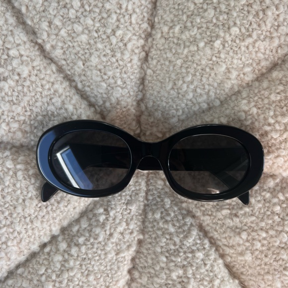 Celine Arc De Triomphe Oval Sunglasses Black - Picture 6 of 7